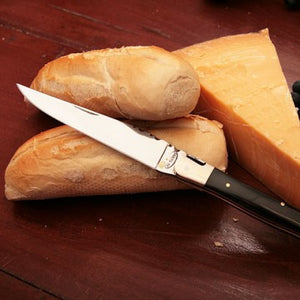 Laguiolemes zwart hoorn in eikenhouten kistje - Champagnesabres.eu