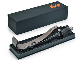 Sabreersabel Fox Due Signe 1896 met standaard in cadeauverpakking - Champagnesabres.eu