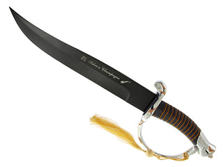 Champagnesabel Zwart met standaard in kist - Champagnesabres.eu