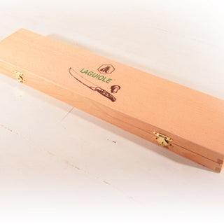 Champagnesabel Laguiole in houten kistje inclusief gravering - Champagnesabres.eu